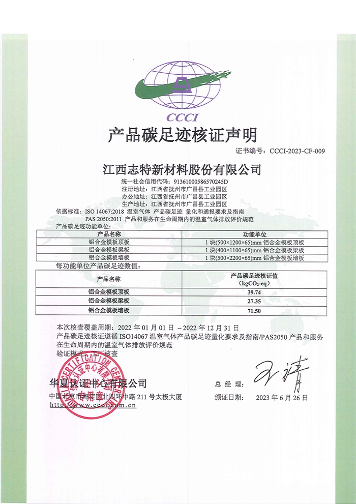 Carbon Footprint Certification